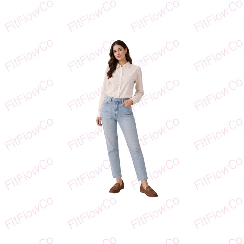 United Colors of Benetton Cream Long Sleeve Button Down Shirt Women’s XS/S